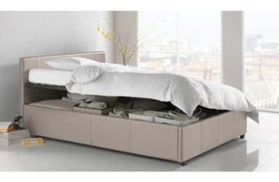 Hygena Attenborough Small Double Side Opening Ottoman-Latte Hygena Attenborough Small Double Side Opening Ottoman-Latte